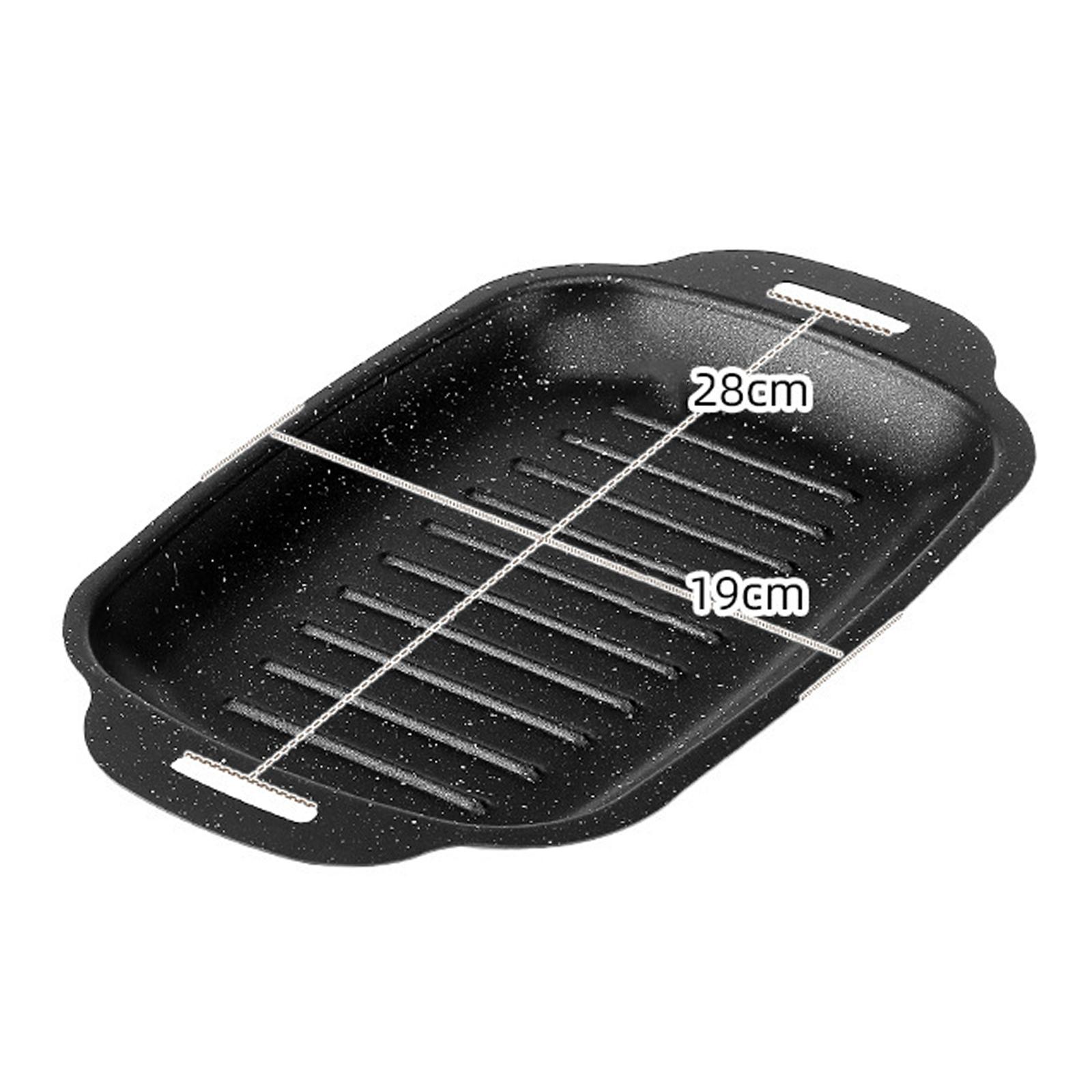 Crepe Pan Nonstick - BBQ-pan Anti-aanbaklaag Koolstofstaal Draagbaar Veelzijdig Zwart