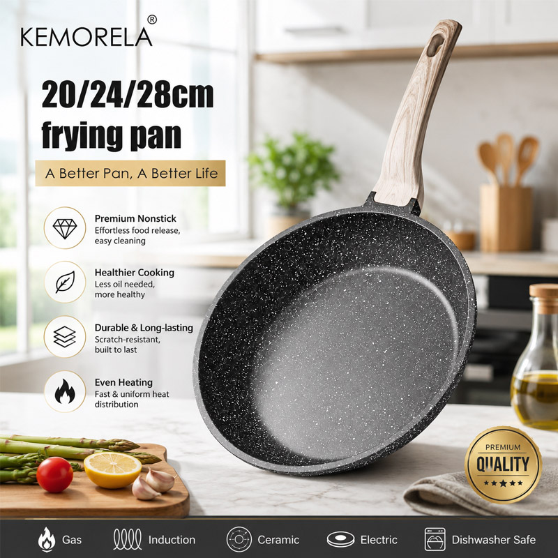 Crepe Pan Nonstick - Antikleefpan 20/24/28cm, geschikt voor steak, pannenkoeken,