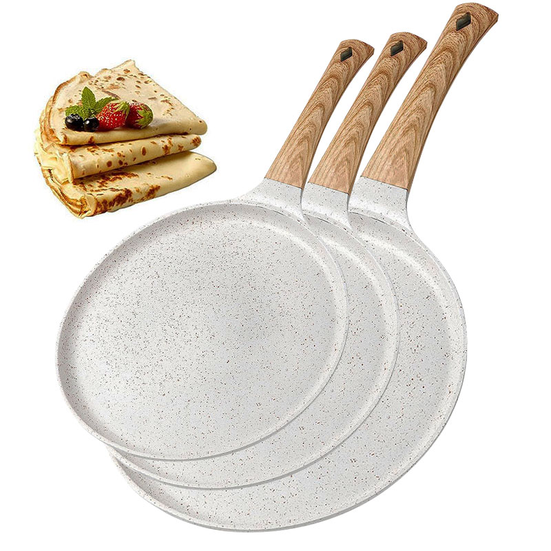 Crepe Pan Nonstick - 20/24/28cm Anti-aanbak Crepe Eierpan Pizza Bakpan
