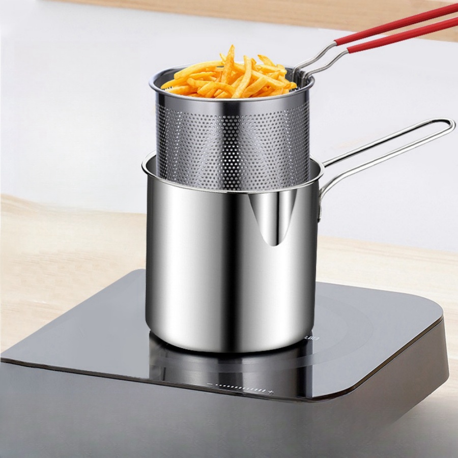 Home Cooking Utensils - Compact roestvrijstalen friteusefilterrek Essentieel voor thuis