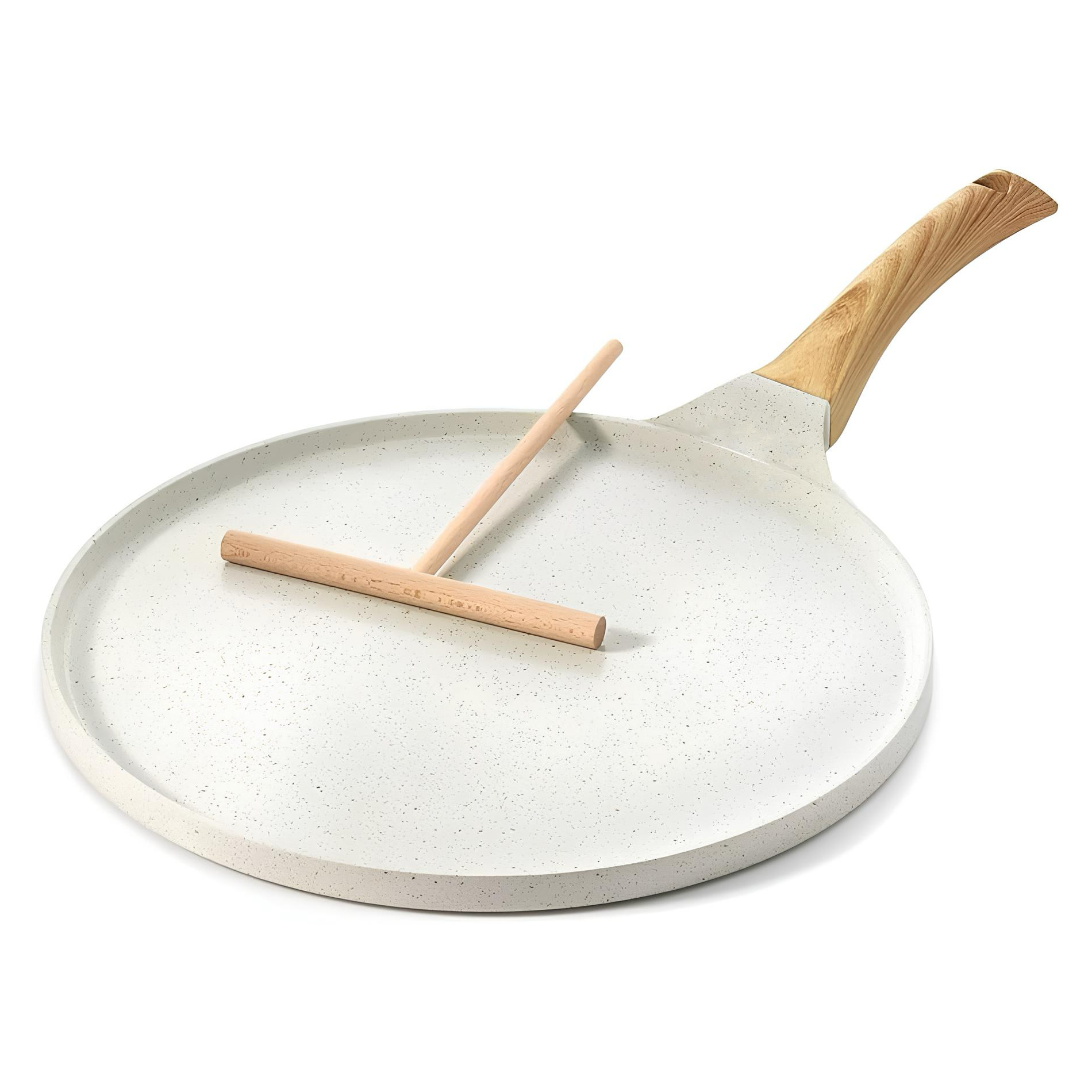 Crepe Pan Nonstick - 20/24/28cm Aluminiumlegering Non-stick Crêpepan met houten