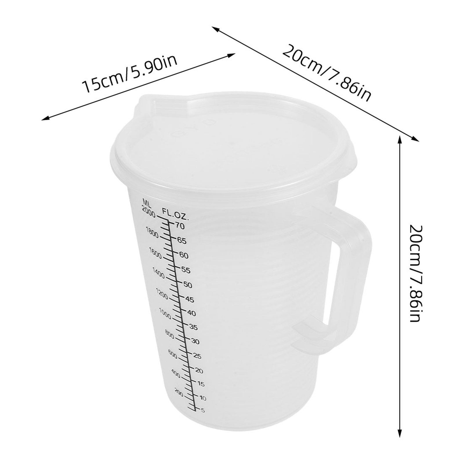 2.0L Maatbekers Dubbelzijdige  - Home Cooking Utensils recensie en prijs