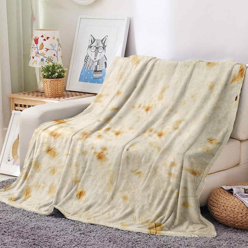 Flanellen deken met grappige m - Tortilla Warmer Cloth recensie en prijs