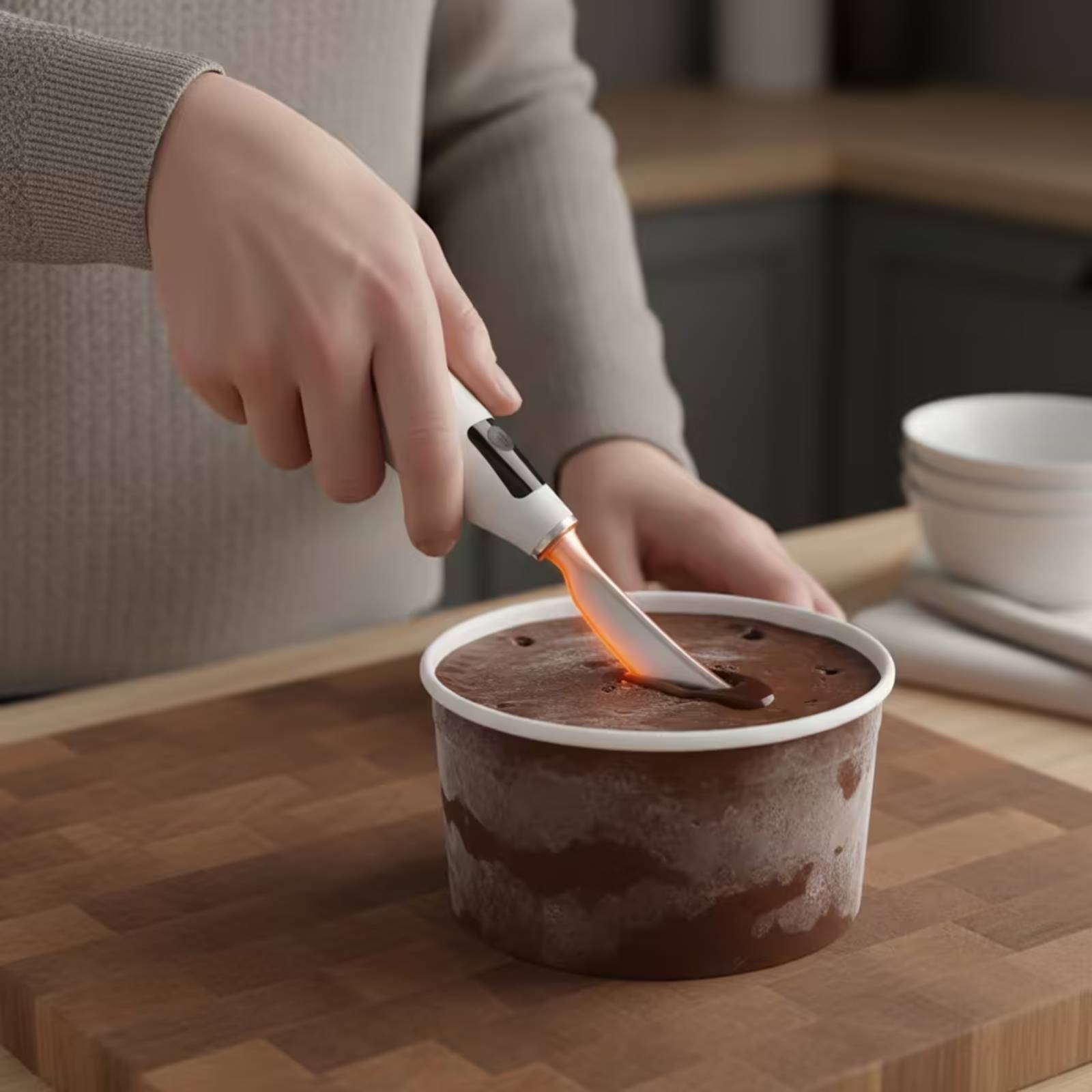 Oplaadbare elektrische ijssche - Home Cooking Utensils recensie en prijs