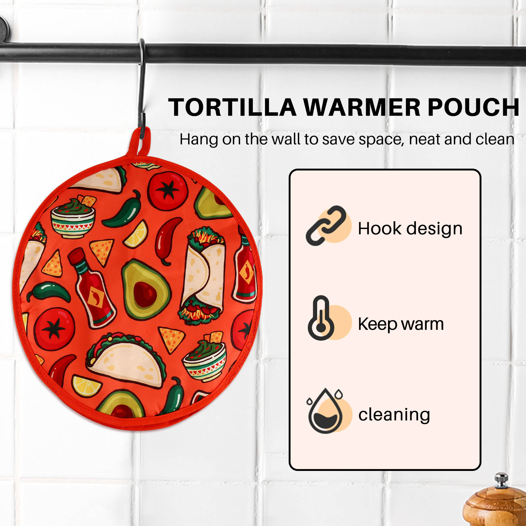 12 inch stoffen zak voor burri - Tortilla Warmer Cloth recensie en prijs