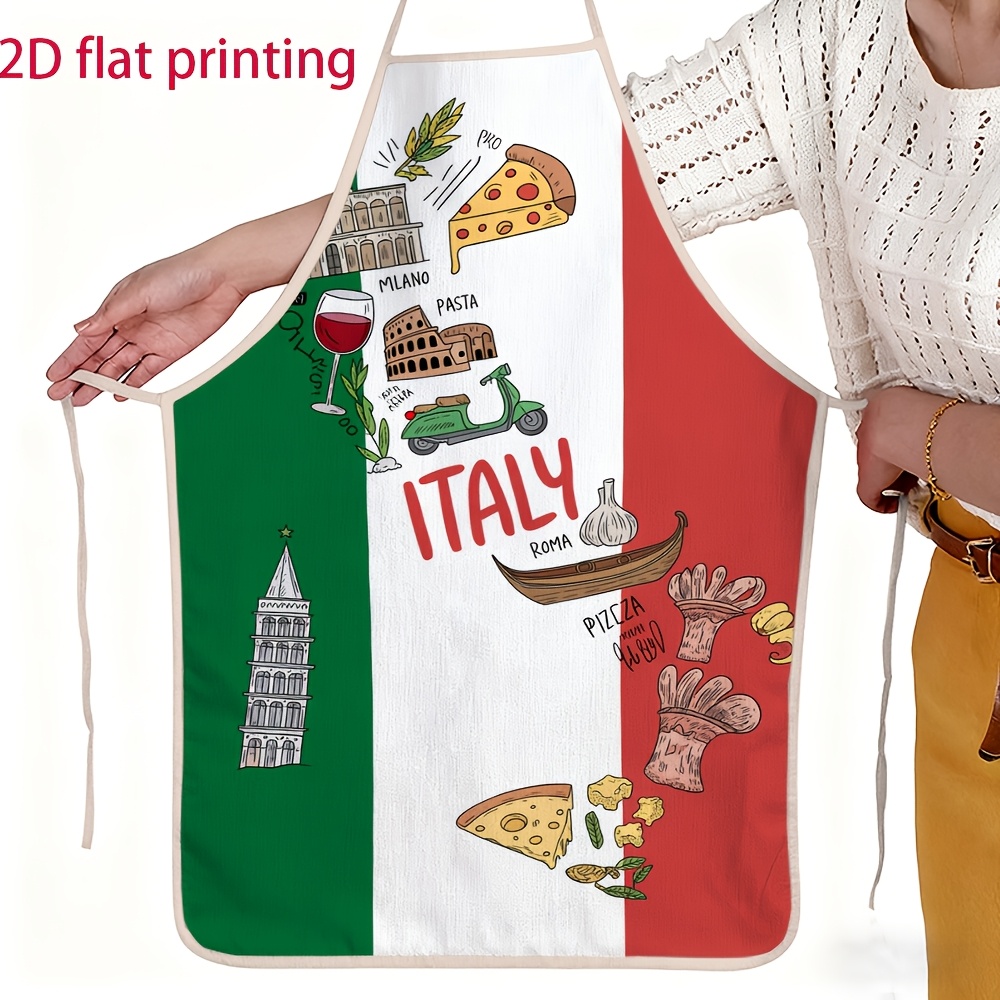 Unisex 2D platte schort met It - Home Cooking In Italian recensie en prijs