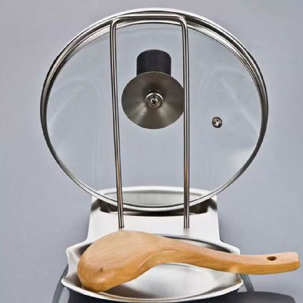 Roestvrijstalen dekselhouder v - Home Cooking Utensils recensie en prijs