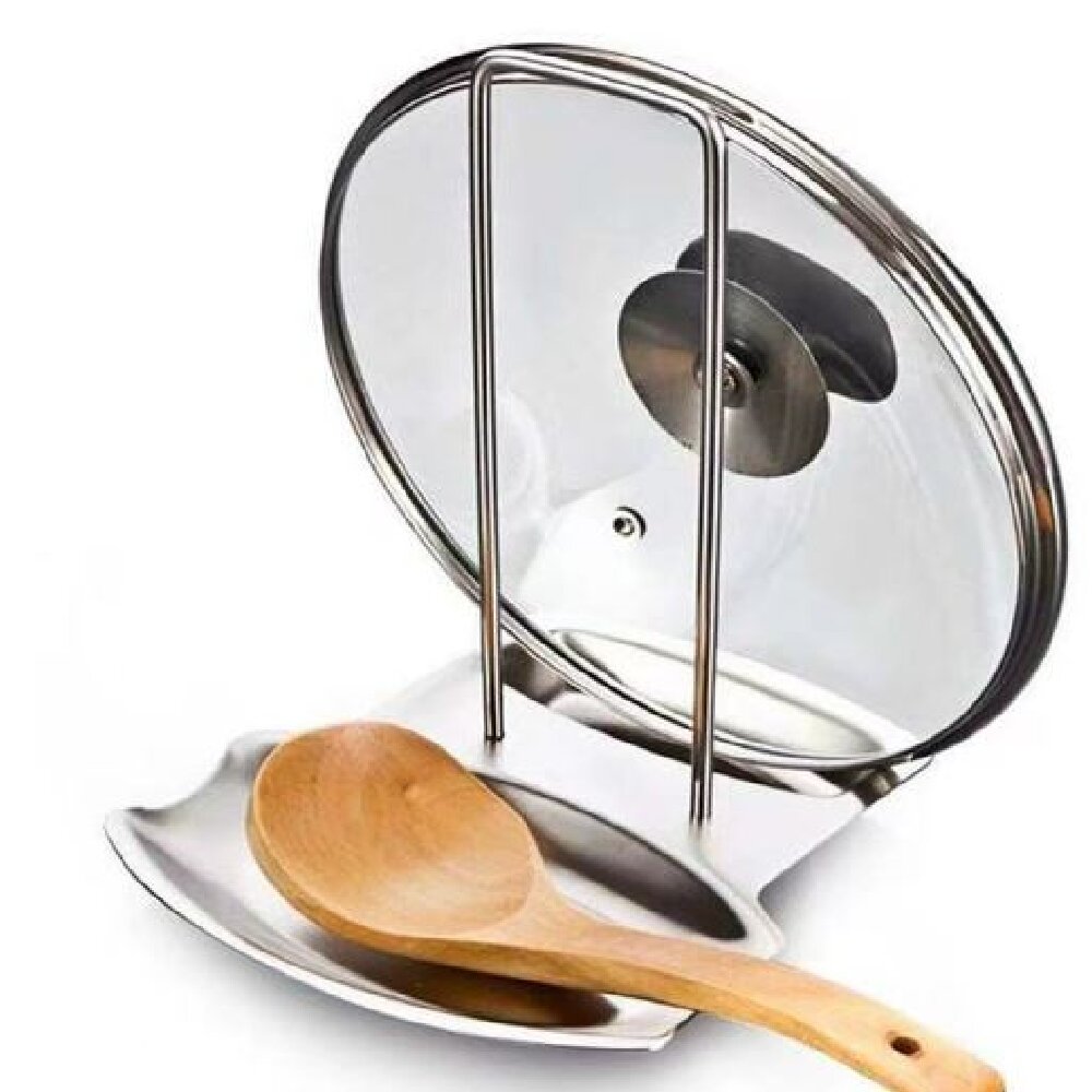 Roestvrijstalen dekselhouder v - Home Cooking Utensils recensie en prijs