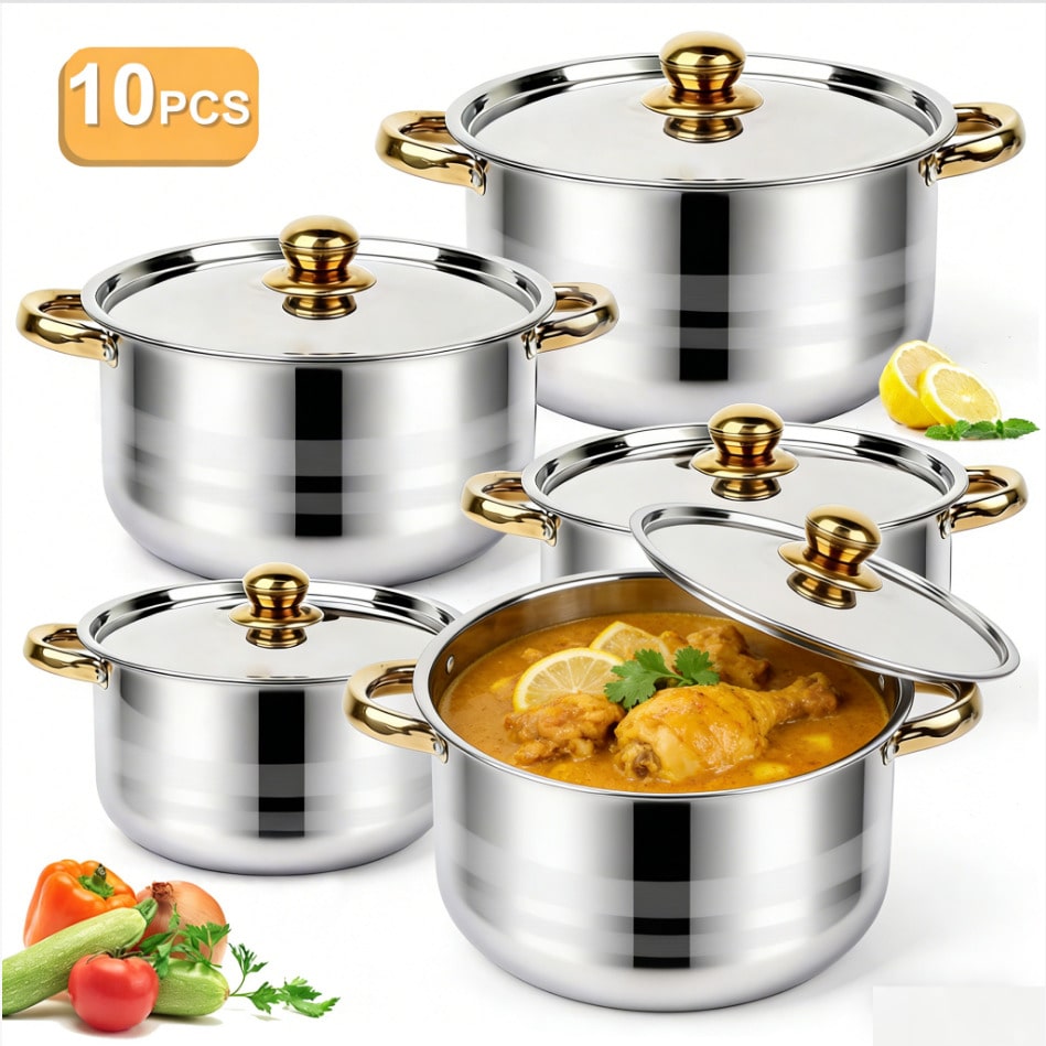 RVS Pannenset Modern Luxe Kook - Home Cooking Utensils recensie en prijs