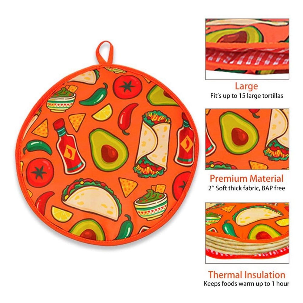 ABUN-2 Stuks 12Inch Doek Tas V - Tortilla Warmer Cloth recensie en prijs